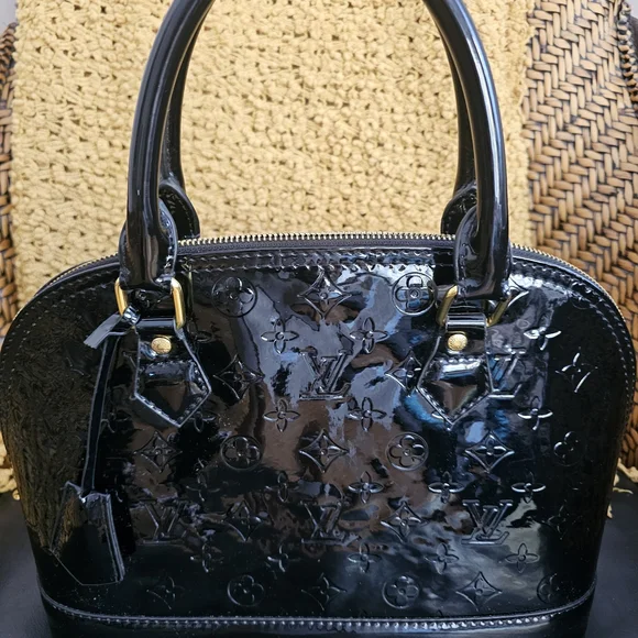 Louis Vuitton Black Patent Leather Satchel - Picture 2 of 12